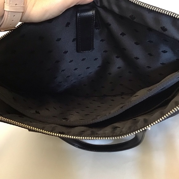 Kate Spade Dawn Laptop Bag Zipper Closure Crossbody Strap Black Logo Retail $319 - Picture 9 of 11